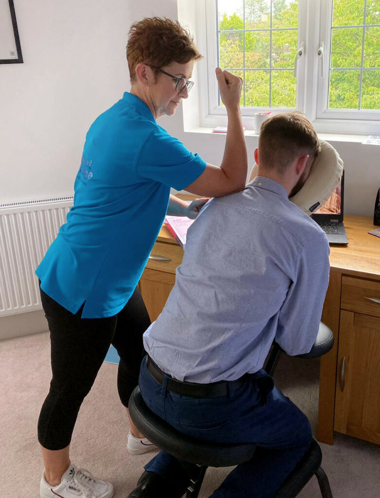 Seated chair massage