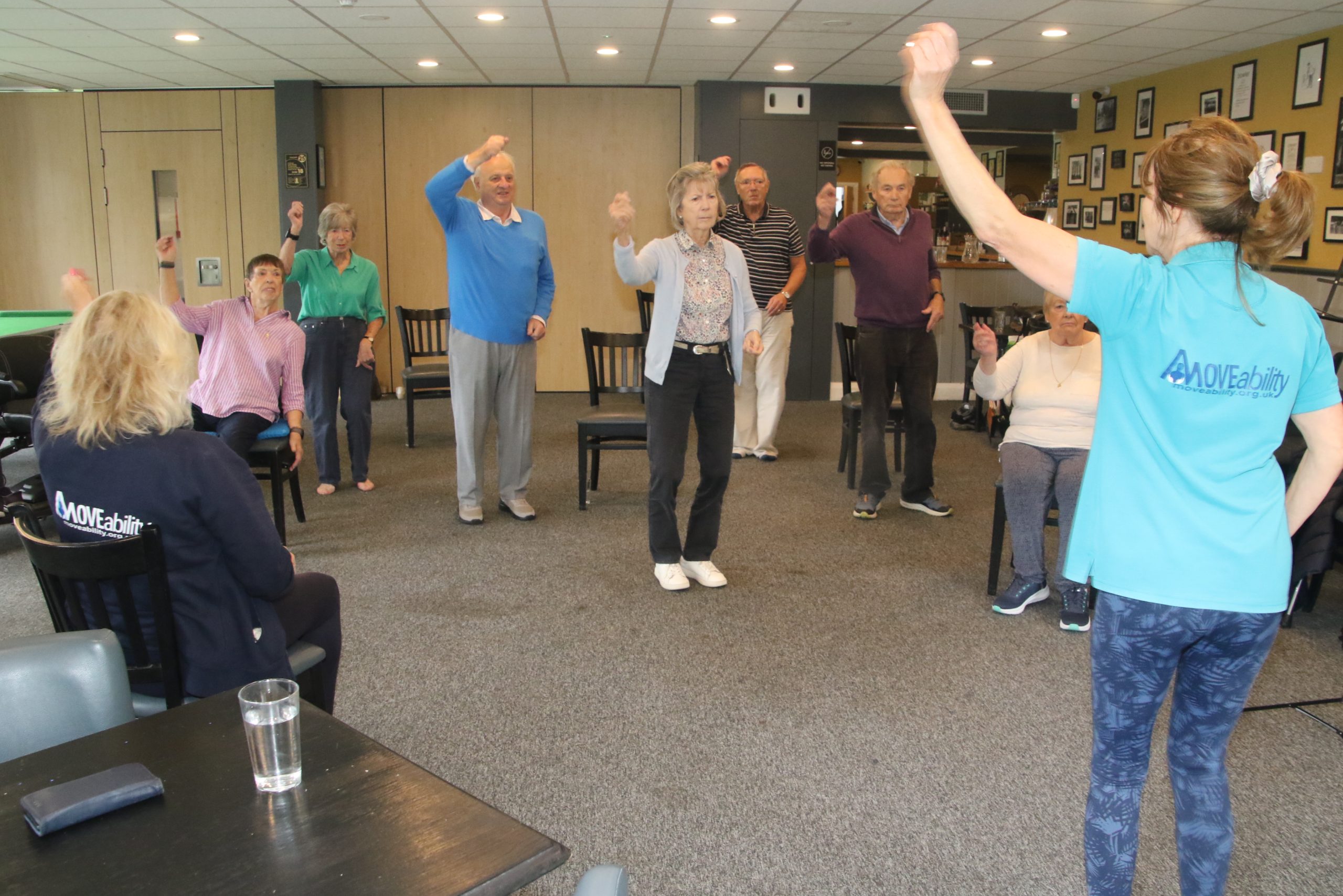 Parkinson’s exercise class in Newbury, 10th April 2026