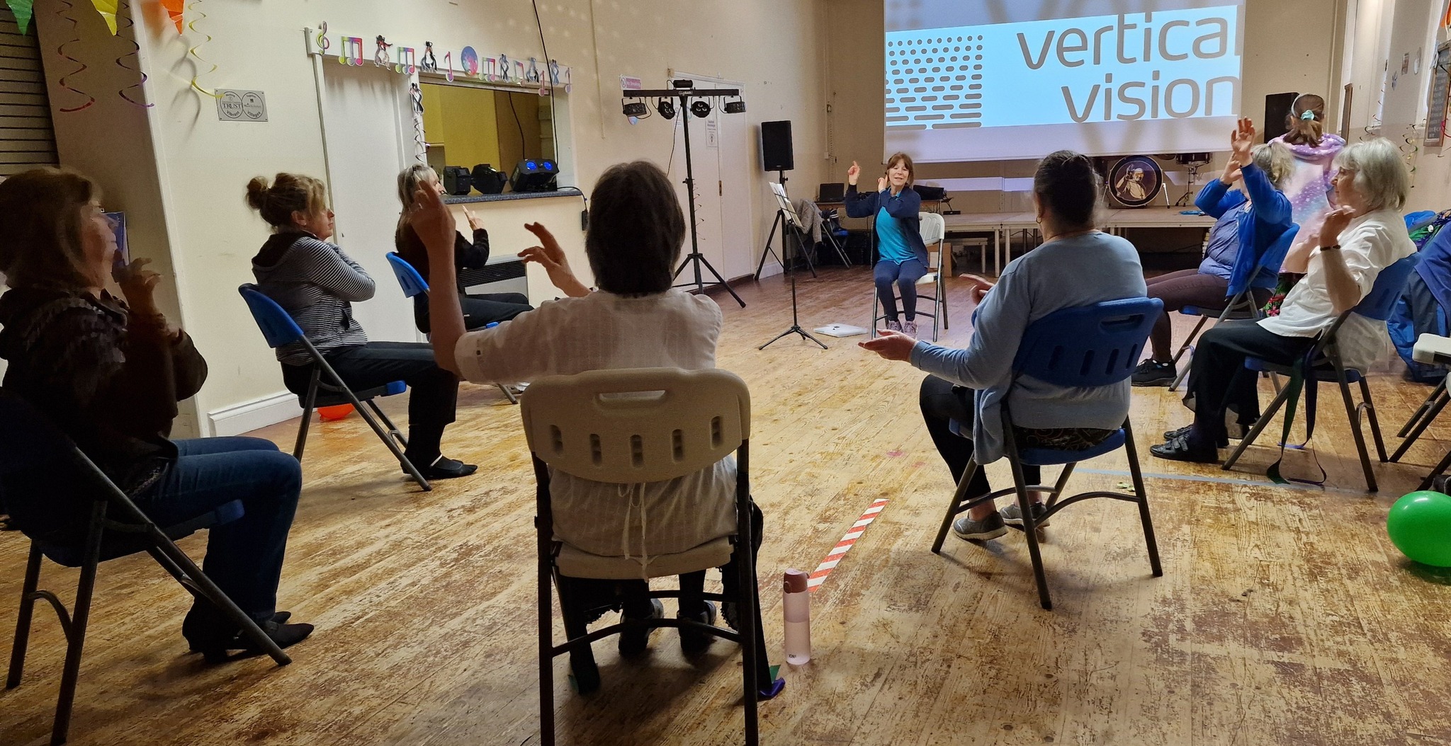 Seated chair exercise group
