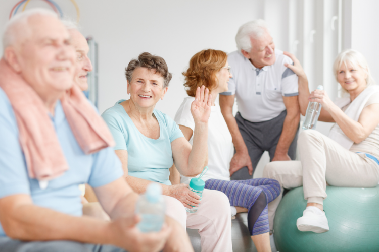 Older people socialising